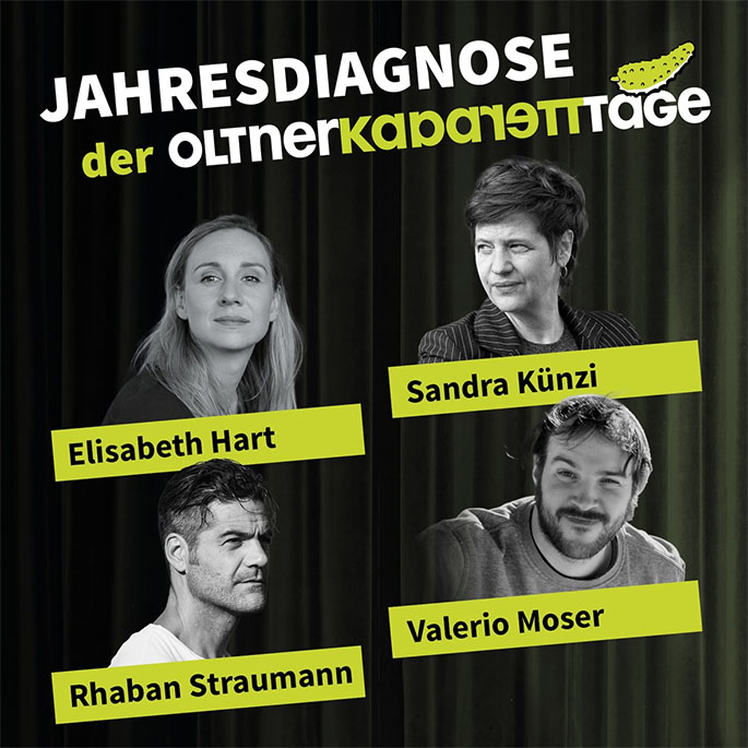 Sandra Künzi, Elisabeth Hart, Rhaban Straumann und Valerio Moser